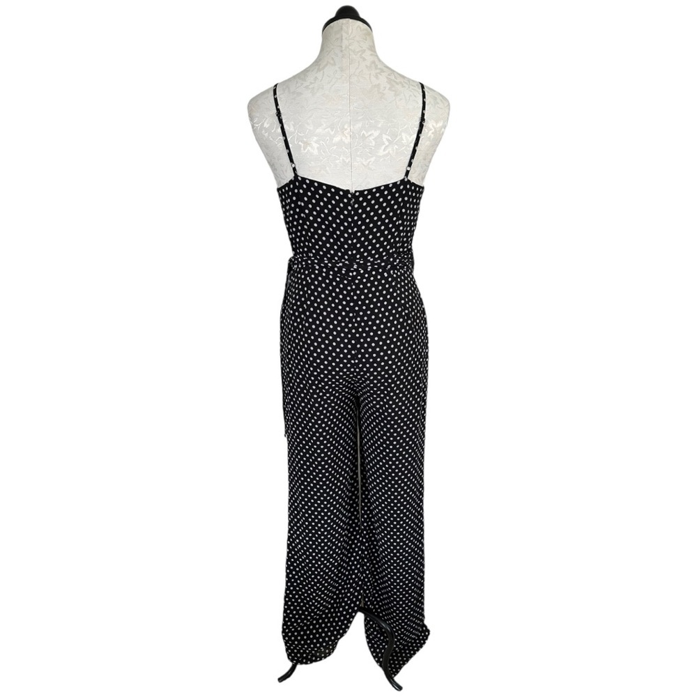 MICHAEL Michael Kors Jumpsuit Spaghetti Straps Black & Polka Dot Size Small - Picture 13 of 16